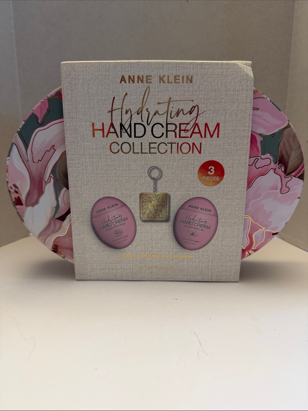 Anne Klein 3 Piece Hydrating Hand Cream Set with Keychain